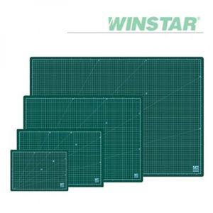 윈스타 PVC 녹색 900X620 A1 데스크 커팅 매트 고무 책상보호 컷팅