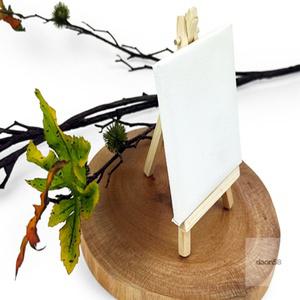 다온58 미니 캔버스 이젤 세트 10X10CM 재료 캘리그라피 무지