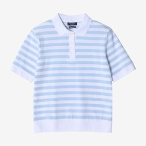 25SS 세인트제임스 폴로 티셔츠 2410UZ BLANC CIEL DOM