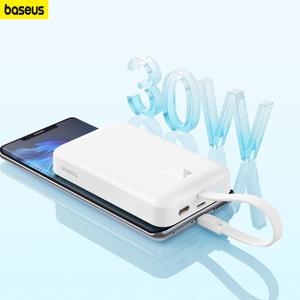 Baseus 마그네틱 보조배터리 충전 보조베터리 배터리 충전기 내장 케이블 아이폰 14 13 12 용 30W 10000mAh