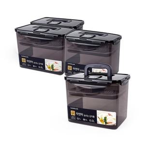 락앤락 숨쉬는 김치통 6L x 4개   누름판 누름이