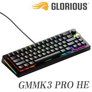 글로리어스 GMMK3 PRO HE 65% Prebuilt 커스텀 래피드 트리거 게이밍 키보드 실버(正品)
