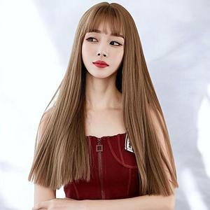 [KGPQFUIS_4B]스트레이트 긴머리 통가발 (밀크브라운)