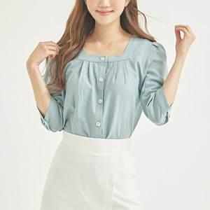 로엠 스퀘어넥 블라우스 RMBLB24R11-T 514168