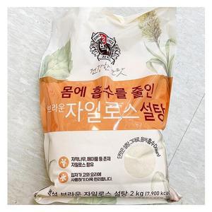 백설 몸에흡수를줄인 브라운 자일로스 설탕 2kg x 1개 e32267