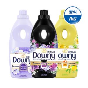 다우니 초고농축 섬유유연제 탈취파워/실내건조/삶음탈취/생화향기 모음딜 1Lx3개