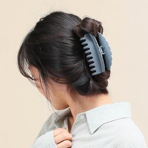 빅사이즈 올림 웨이브 데일리 집게 올림머리 반묶음 집게핀 리본 국산 핀 머리 무광 물결핀