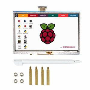 패더시 5인치 터치스크린 800X480 TFT LCD 디스플레이 HDMI 인터페이스, 라즈베리 파이 2B 3B 3B+ BB 블랙, 바나나 윈도우 10 8 7 지원