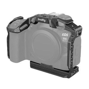 SMALLRIG U201CBLACK 맘바 U201DCAMERA CAGE FOR CANON EOS 호환 R6 MARK II, ARCA 타입용 내장 퀵 릴리즈 플레이트, 슈 마운트가 장착된 필름 영화 제작 카메라 비디오 케이지, 1 /4'' 20 및 3 /8'' 16 나사형
