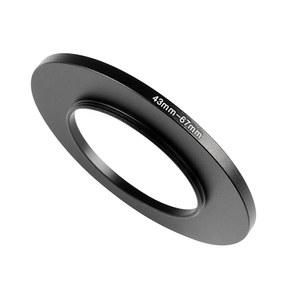 43MM ~ 67MM 스텝업 어댑터 링, 블랙, 스텝다운 링 필터 어댑터, 모든 브랜드의 DSLR 카메라 렌즈 UV ND CPL 어댑터용