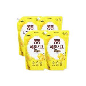 엘지 퐁퐁 주방세제 리필 레몬식초 1200mL X 4개