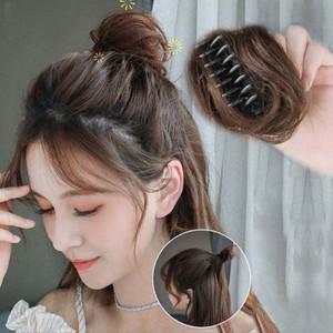 볼륨 가발 집게핀 여자 똥머리 당고머리 만두머리 올림머리 부분 헤어