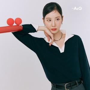 더엣지 25SS 배색 셔츠니트 4종