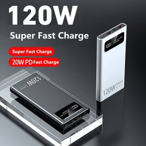 PC 노트북 샤오미 200000mAh 보조배터리 120W 초고속 충전기 대용량 모바일 전원 휴대용 외장 배터리 아이