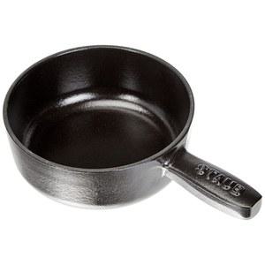 STAUB 미니 치즈 퐁듀 냄비, 매트 블랙, 12cm