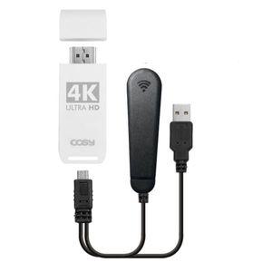4K UHD 무선 미러링 노트북 TV 모니터 연결 스마트폰 태블릿 패드 연장 수신안테나 포함 1682101 J