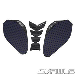 오토바이 미끄럼 방지 탱크 패드 스티커 측면 물고기 뼈 무릎 그립 보호대 데칼 YZF R3 YZFR3