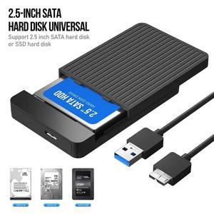 2024 2.5 인치 USB 3.0 하드 드라이브 케이스 외장 HD 인클로저 to SATA 박스 HDD SSD 노트북 어댑터