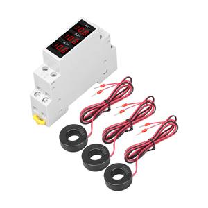 호환 AC 80500V 3상 전류계 1-100A LED 디지털 디스플레이 전류 테스터 35mm Din 레일 전기 측정기 SDM010A