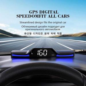차량용장식소품 G15 GPS 디지털 속도계 자동차 헤드업 디스플레이 주행 거리계 과속 경보 HUD 시계 나침반
