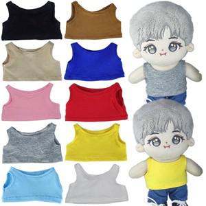 코스프레 민소매 티셔츠 코튼 인형 액세서리, 싱글 렛 의류 선물, DIY 조끼 교체 복장, 10cm