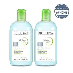 바이오더마 세비엄 클렌징 워터 500ml  2개