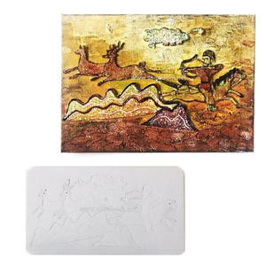고구려 무용총 벽화 5개 수렵 그림 그리기 액자 꾸미기 색칠하기 (무지) SW644-5
