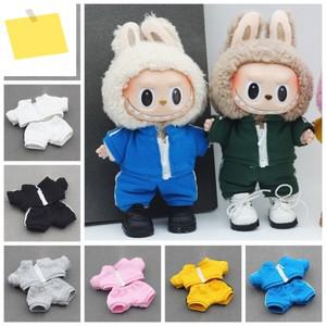 10cm 코튼 인형 패션 스포츠 코트 바지 귀여운 미니 플러시 Labubu 정장 캐주얼웨어 의류 액세서리  장난감