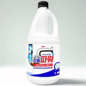 대쉬 드릴 파워 초강력 배수구 클리너 하수구냄새제거 2L
