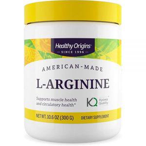 Healthy Origins - L-아르기닌 (미국산, GMO 프리, 글루텐 프리, 근육 지원), 300.5g(10.1온스)