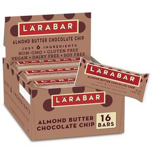 Larabar 아몬드 버터 초콜릿 칩, 글루텐 프리 비건 바, 16개입