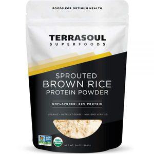 Terrasoul Superfoods 유기농 발아 현미 단백질 파우더, 0.7kg(1.5파운드)