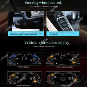 COREYES 12.3'' BMW X5 F15 2014-2018 NBT EVO Linux 시스템 속도계 자동차 대시보드용 디지털 계기판