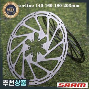 2pc SRAM 센터라인 브레이크 로터 140-203mm MTB  자전거용 스테인레스 스틸 유압 디스크 내구성 부품