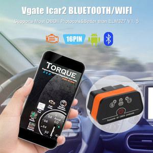 자동차 Icar2 블루투스 도구 진단 ELM327 와이파이 Vgate 코드 자동 리더용 OBD2 스캐너 안드로이드