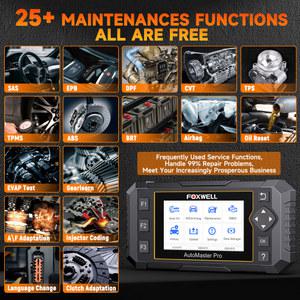 자동차 스캐너 Foxwell 재설정 TPMS 오일 BRT SRS 진단 코드 F Pro 리더 25 obd2 EPB NT650 ABS 도구 P