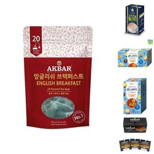 (아크바) 잉글리쉬 브렉퍼스트 홍차 삼각20티백 브랙퍼스트홍차 Akbar/허브티/티백/홈카페/따듯한/허브차