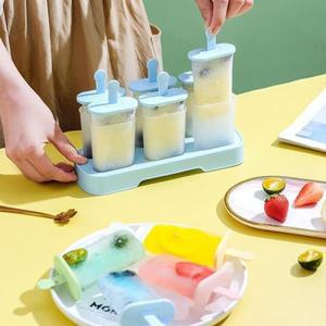 BPA 프리 이지 릴리스 아이스 팝 몰드, 자체 제작 아이스크림 6 개 세트