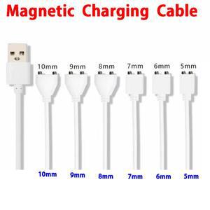 5/6/7/8/9/10mm 마그네틱 충전 케이블 센터 간격 자석 Suctio USB 충전 미용 기기 스마트 장치 용 2Pin 커