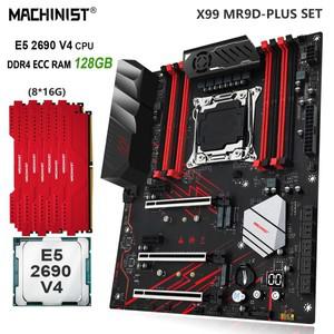 MACHINIST 마더보드 세트, LGA 2011-3 키트, Xeon E5 2690 V4 CPU, 8x16G = 128GB DDR4 ECC RAM 메모리, SS