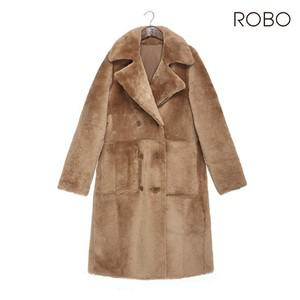 [베이지  윈터블루 한정] 로보 24FW 리버시블 더블 롱 무스탕