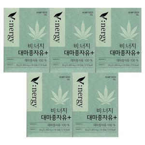 비너지 대마종자유 플러스 1000mg x 30캡슐 5개 / 써클