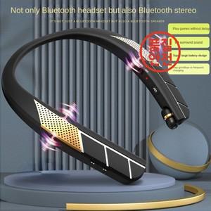 블루투스 LZ-6 블루투스 5.0 넥밴드 헤드셋 무선 이어폰 스피커 마이크 소음 제거 기능이 있는 방수 스포츠
