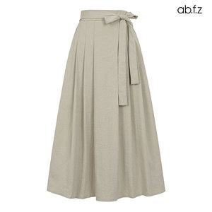 [정품] 에이비플러스 핀턱 리본끈 포인트 백밴딩 스커트 (AFZ5MS35A)597633