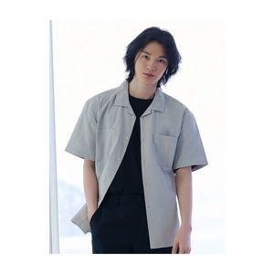 탑텐 남성 나일론 오버핏 반팔 셔츠MSE2WC1523