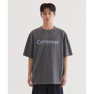매장정품 커버낫 COVERNAT 네온 로고 다잉 티셔츠 Charcoal CO2502ST09CH 568481