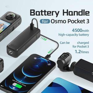 Dji Osmo 포켓 3 휴대용 보조배터리 그립 모바일 전원 충전기, 핸들 셀카 브이로그 A W3g2