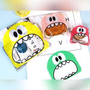공룡 선물 투명 포장 비닐 10x13cm 100P 선물 포장 비닐 지 OPP봉투 캐릭터 쿠키 간식