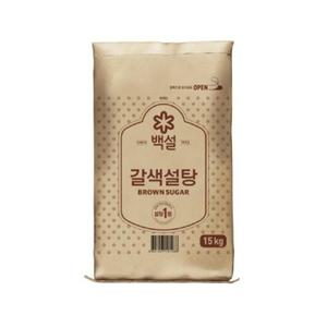 백설 갈색 설탕 15kg x 1개