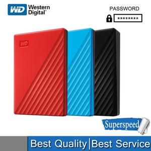 WD My Passport 외장 하드 드라이브 디스크 USB 3.0 휴대용 암호화 모바일 고속 스토리지 1TB 2TB 4TB 5TB